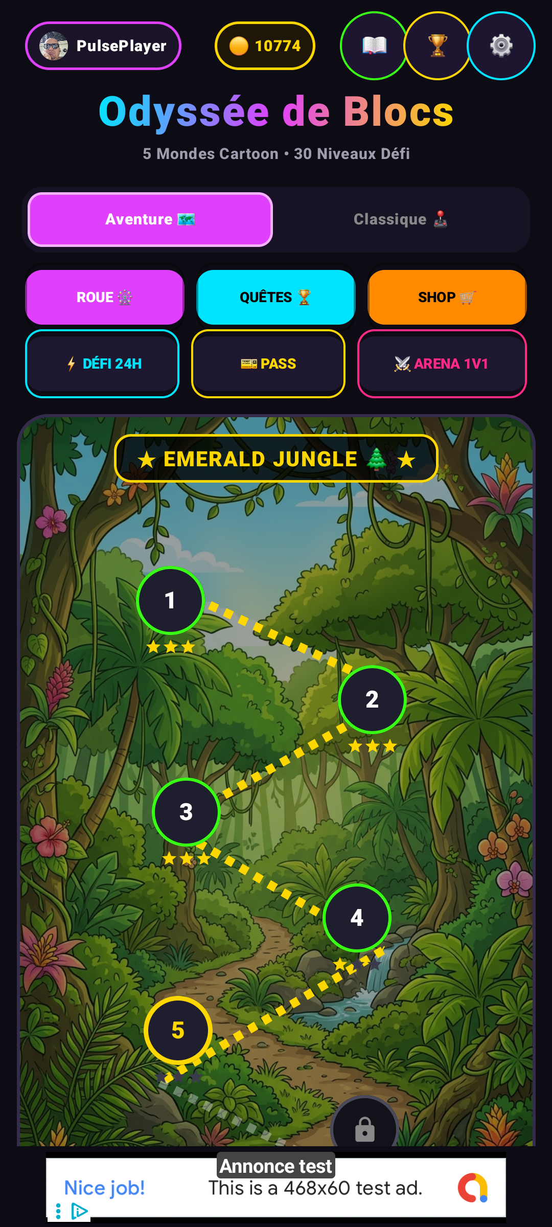 Carte Aventure Jungle